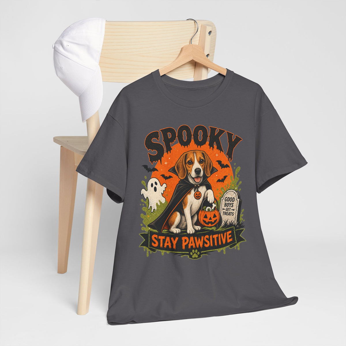 Spooky Stay Pawsitive Unisex T-Shirt