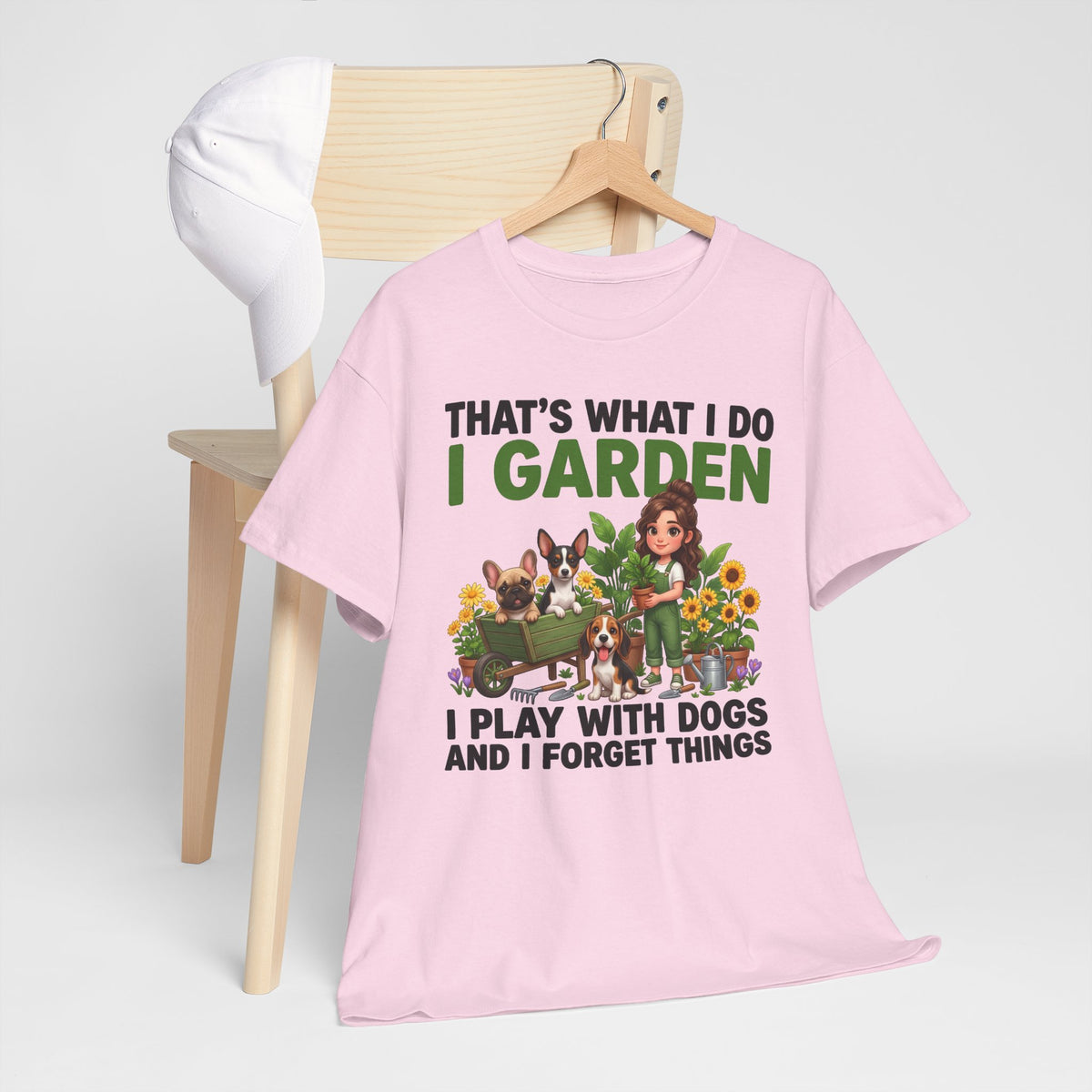 That's What I Do I Garden I Play With Dogs And I Forget Things Unisex T-Shirt
