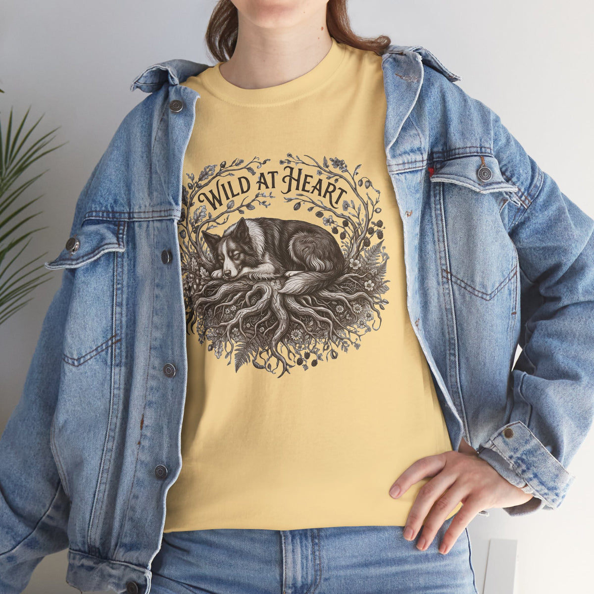 Wild at Heart  T‑Shirt —Border Collie Graphic Tee