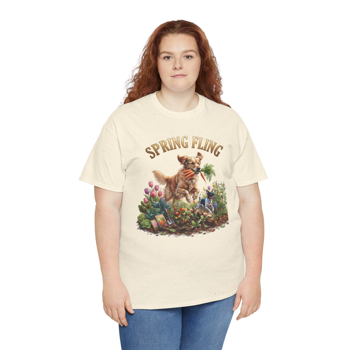 Spring Fling Golden Retriever & Rat Terrier Unisex T-Shirt