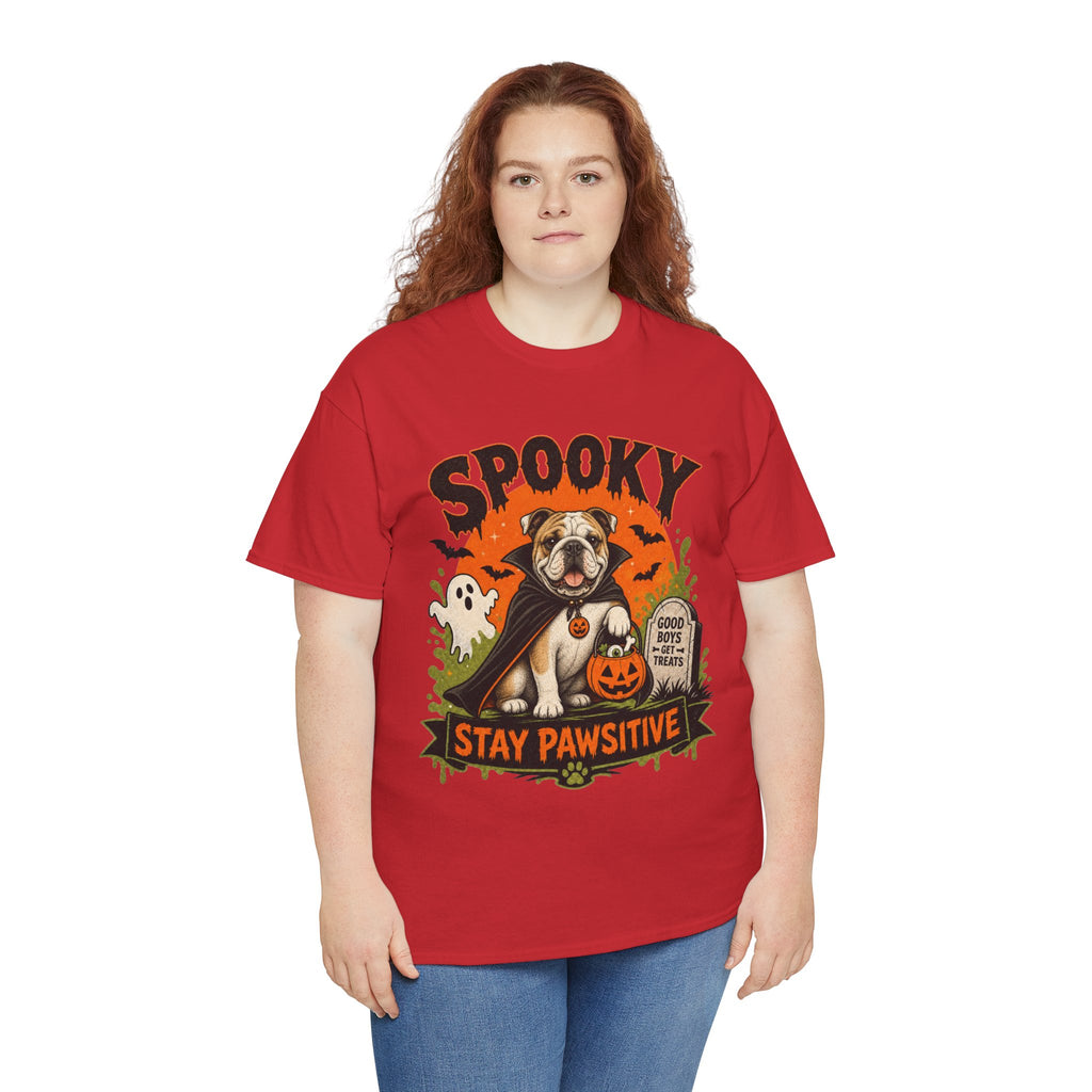 Spooky Stay Pawsitive Unisex T-Shirt