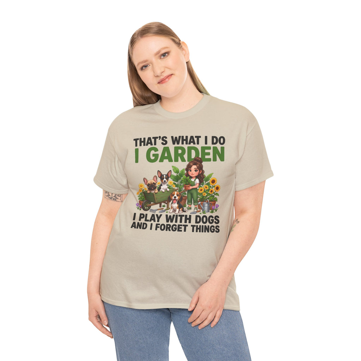 That's What I Do I Garden I Play With Dogs And I Forget Things Unisex T-Shirt