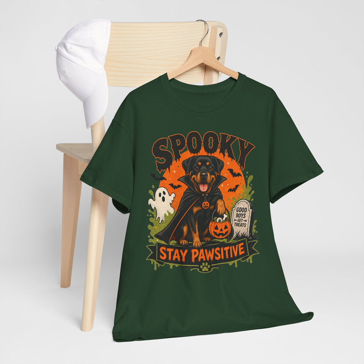 Spooky Stay Pawsitive Unisex T-Shirt
