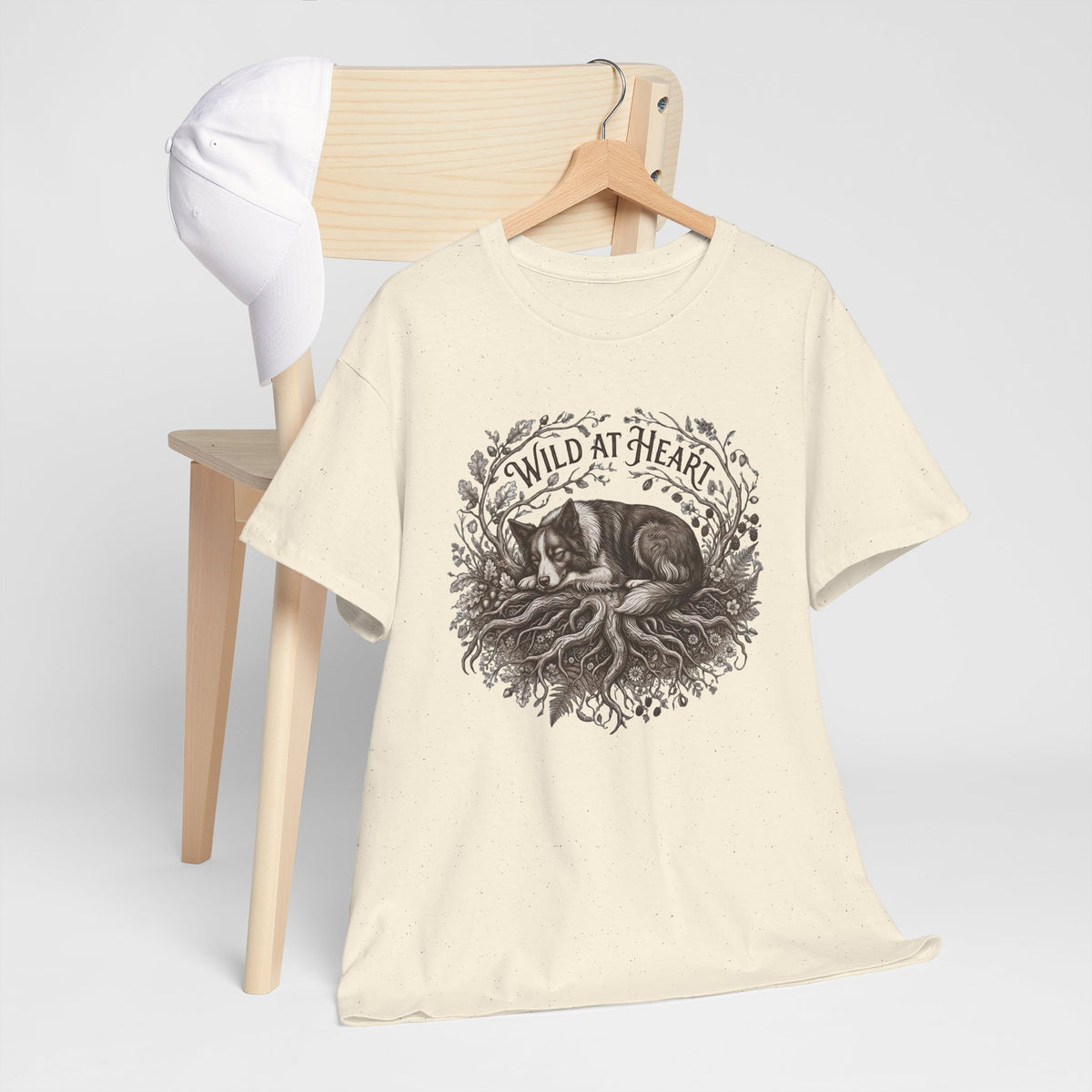 Wild at Heart  T‑Shirt —Border Collie Graphic Tee