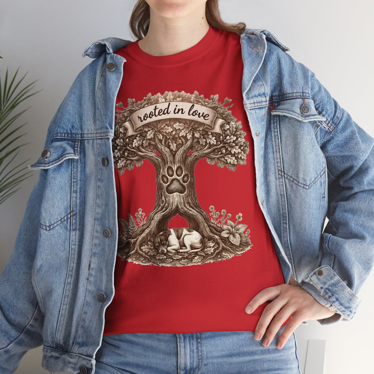Rooted in Love Tree T-Shirt — Woodland Family & Pet Nature Tee