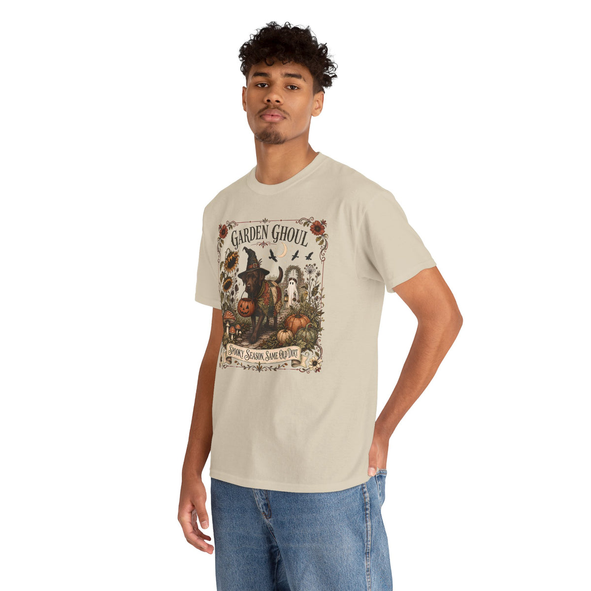 Garden Ghoul Spooky Season Same Old Dog Unisex T-Shirt