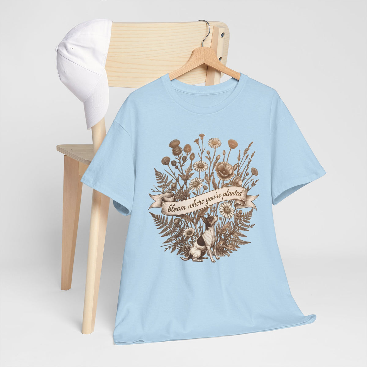 ‘Bloom Where You’re Planted’ Floral T‑Shirt