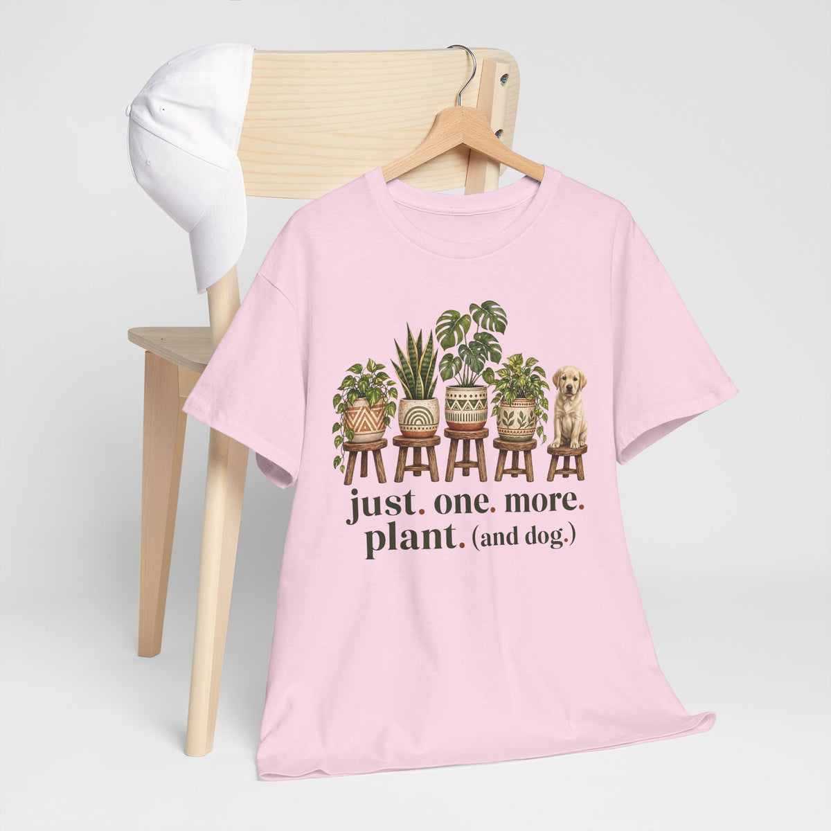 Just. One. More. Plant. (And Dog.) Unisex T-Shirt Yellow Lab