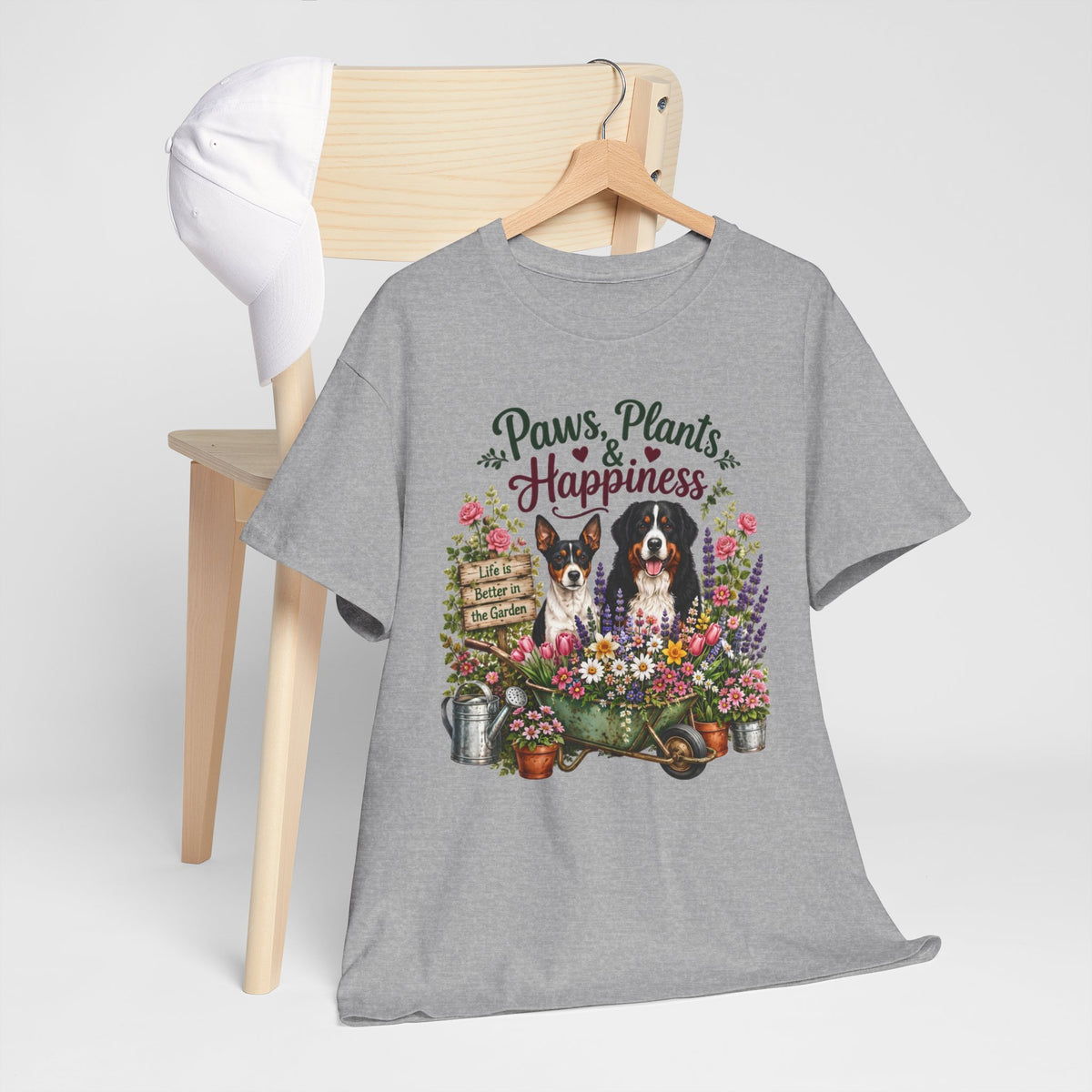 Paws Plants & Happiness Unisex T-Shirt