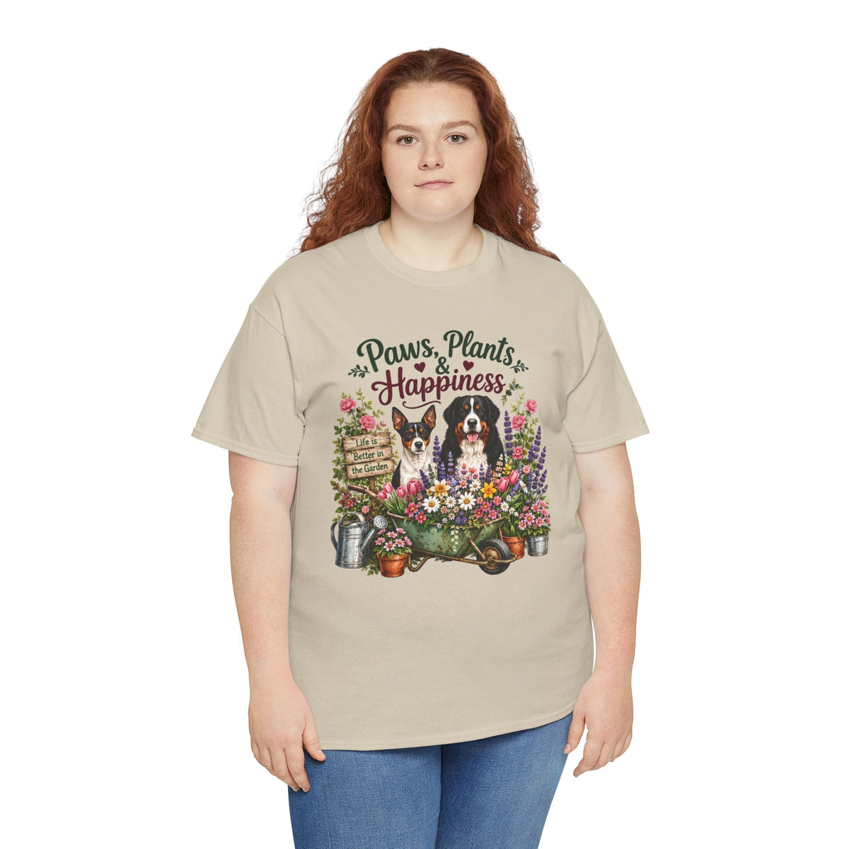 Paws Plants & Happiness Unisex T-Shirt