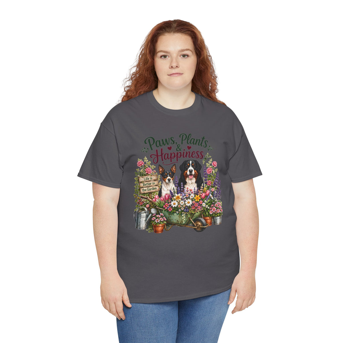 Paws Plants & Happiness Unisex T-Shirt