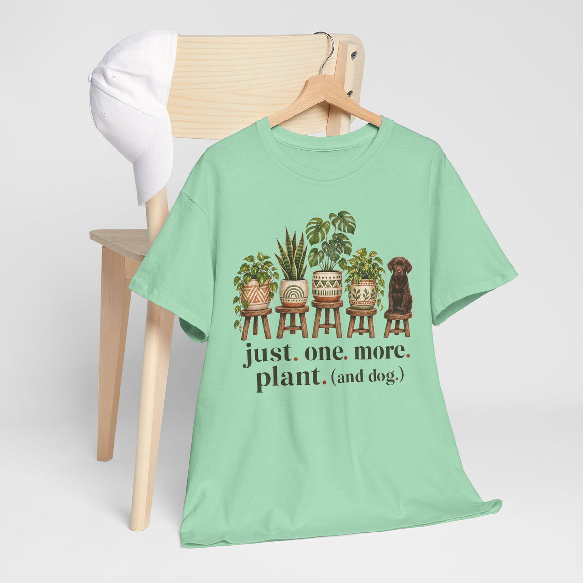 Just. One. More. Plant. (And Dog.) Unisex T-Shirt Chocolate Lab