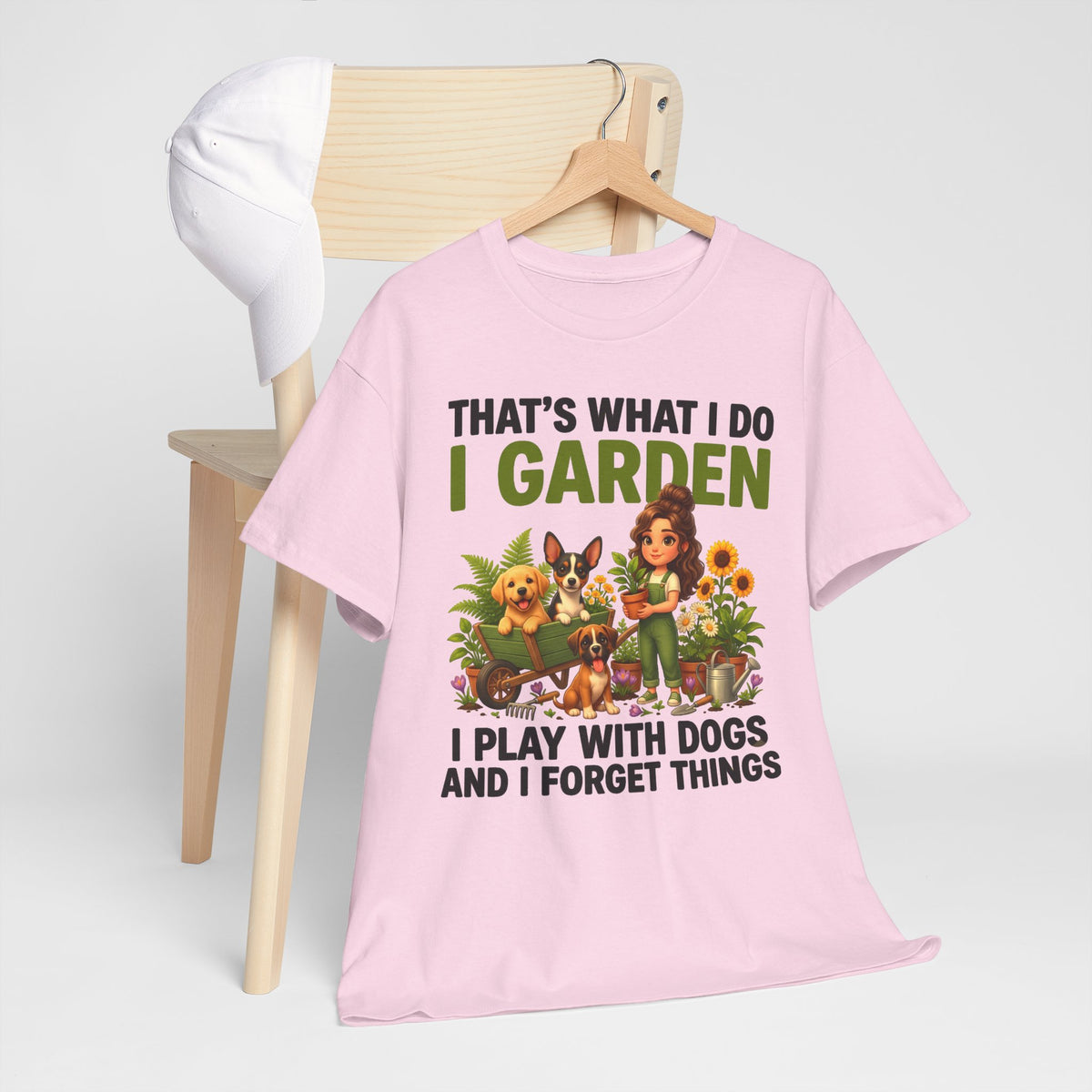 That's What I Do I Garden I Play With Dogs And I Forget Things Unisex T-Shirt