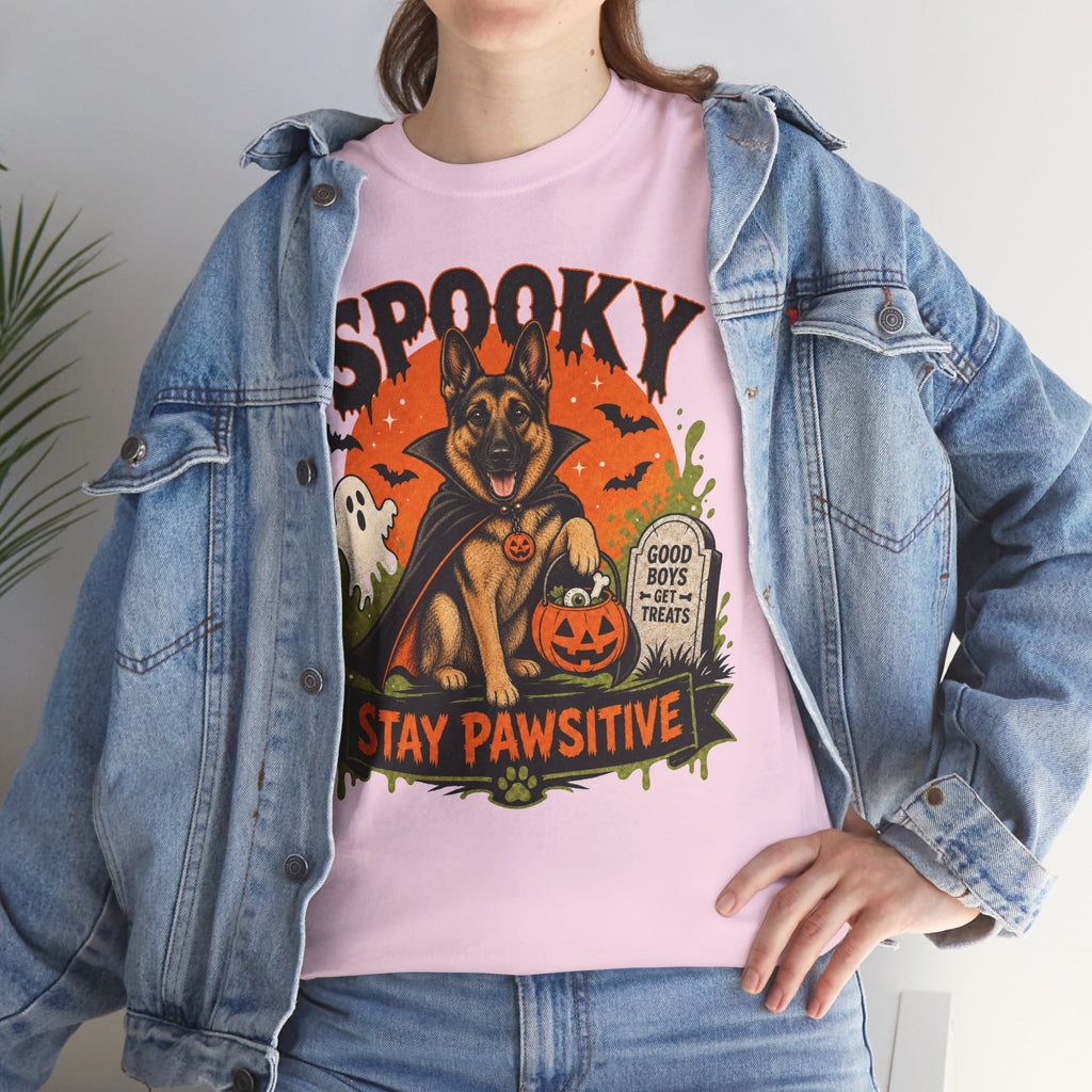 Spooky Stay Pawsitive Unisex T-Shirt