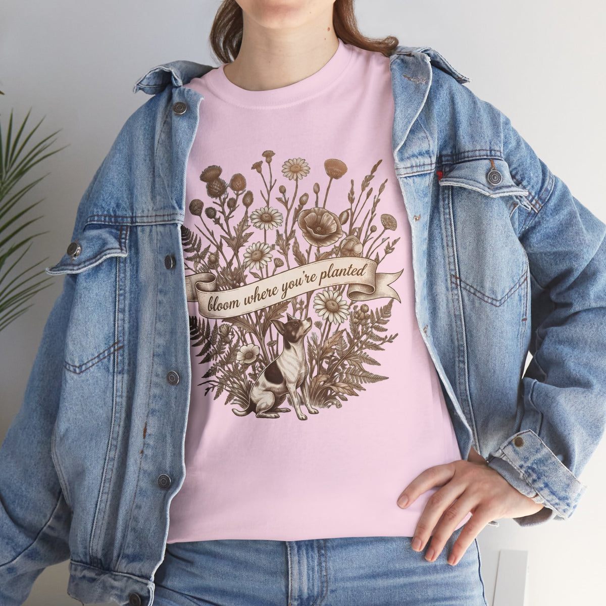 ‘Bloom Where You’re Planted’ Floral T‑Shirt