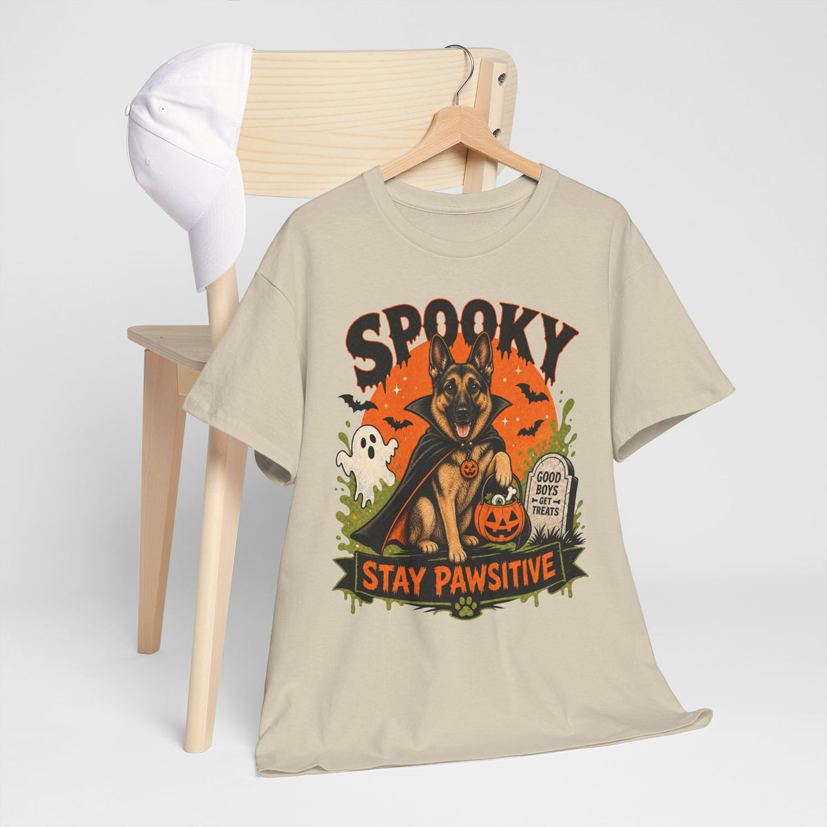 Spooky Stay Pawsitive Unisex T-Shirt