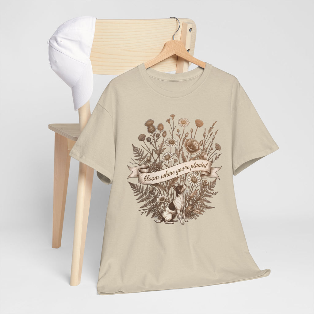 ‘Bloom Where You’re Planted’ Floral T‑Shirt