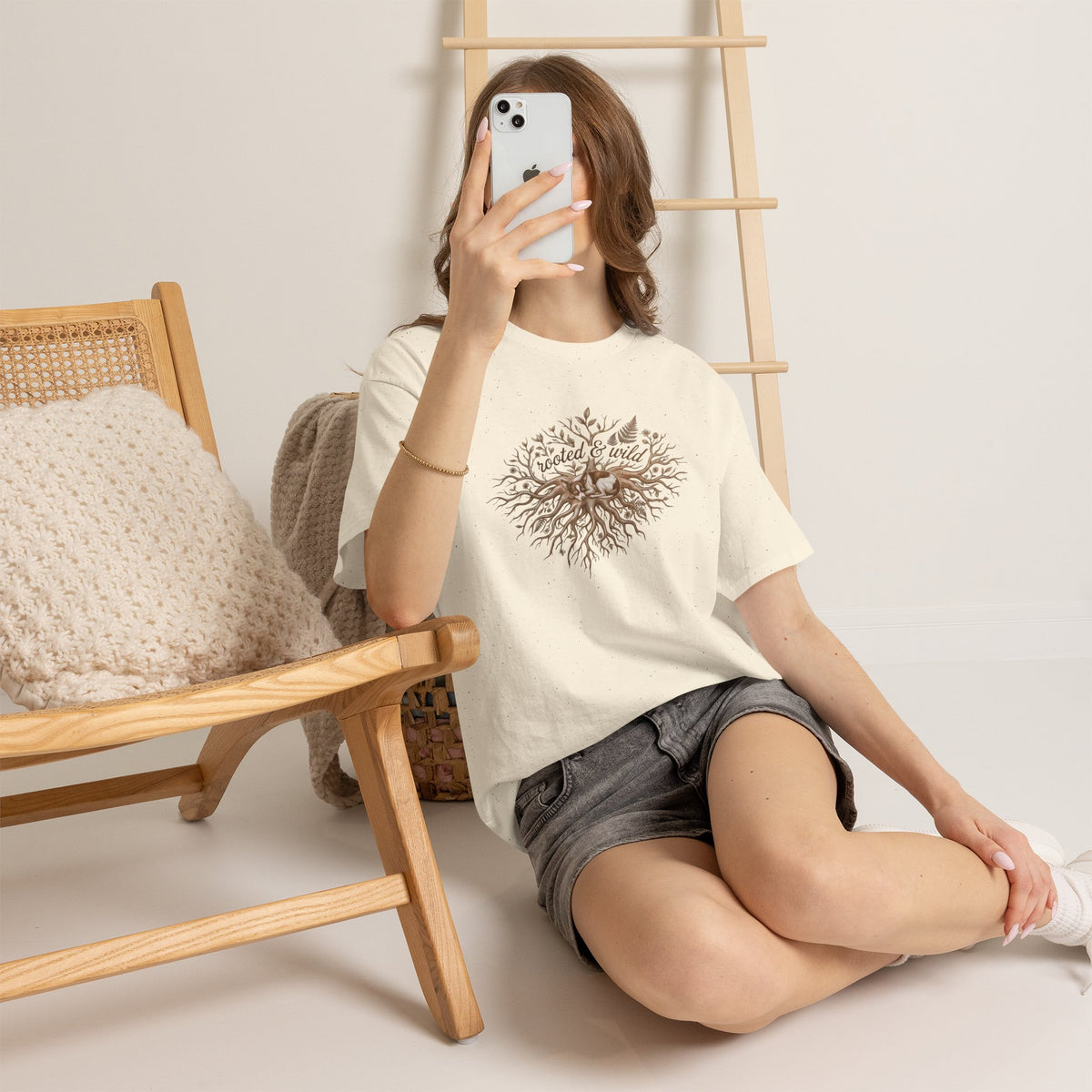 Rooted & Wild Tee — Inspirational Nature T-Shirt