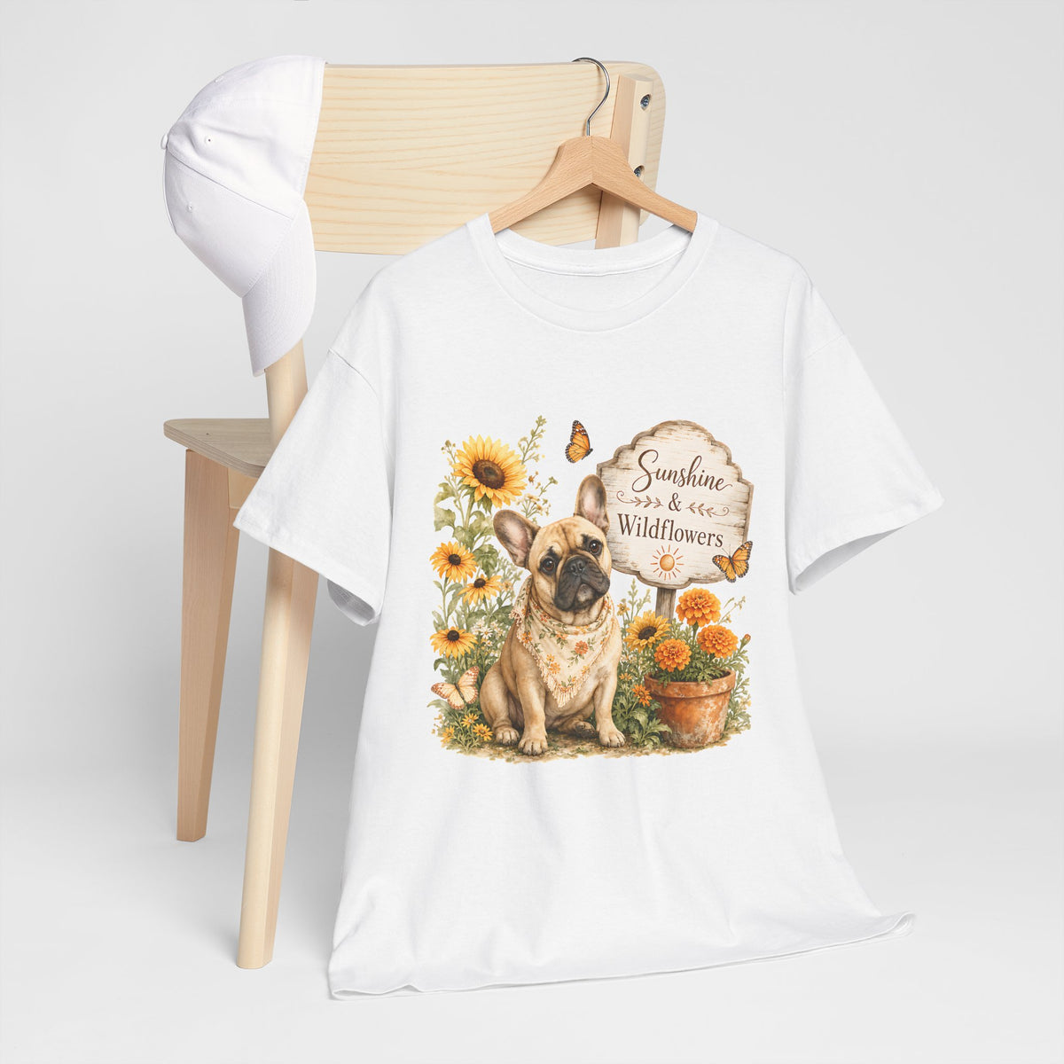 Sunshine & Wildflowers French Bulldog T-Shirt