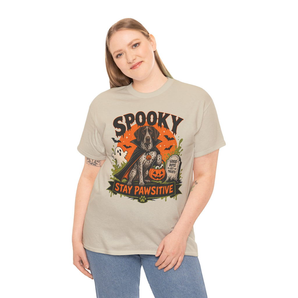 Spooky Stay Pawsitive Unisex T-Shirt