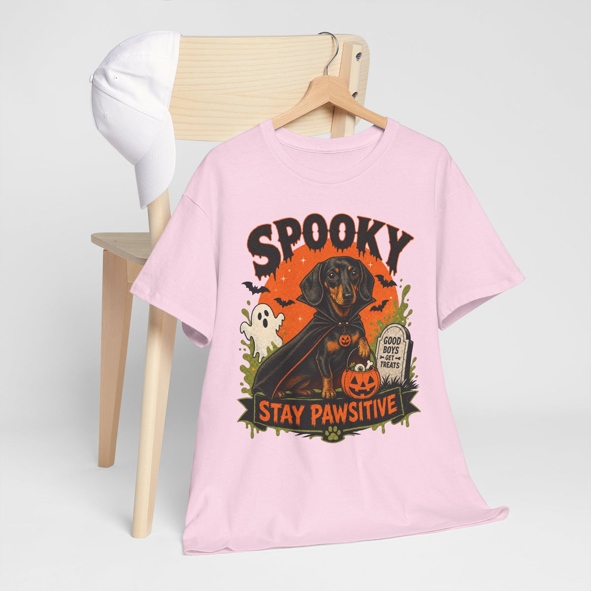 Spooky Stay Pawsitive Unisex T-Shirt