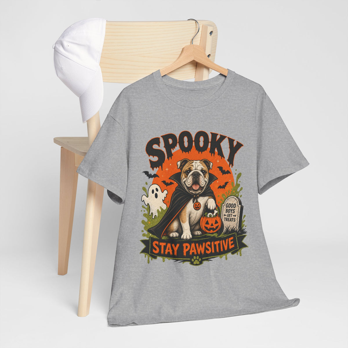 Spooky Stay Pawsitive Unisex T-Shirt