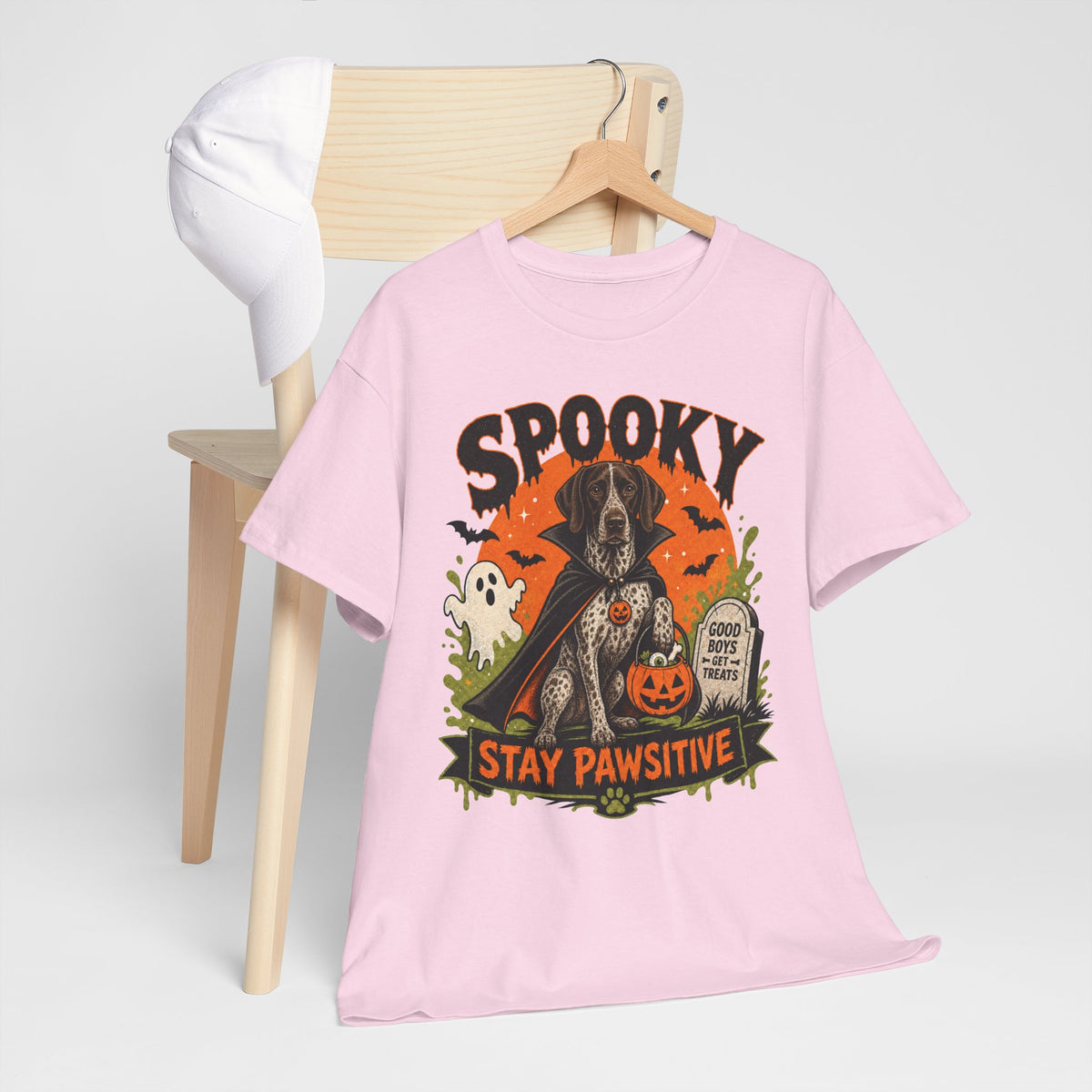 Spooky Stay Pawsitive Unisex T-Shirt