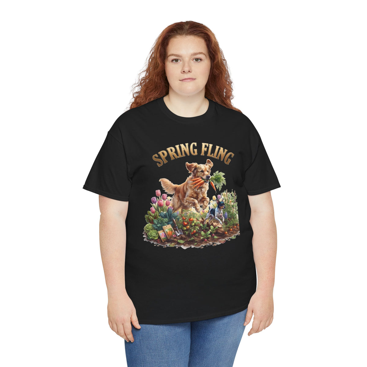 Spring Fling Golden Retriever & Rat Terrier Unisex T-Shirt