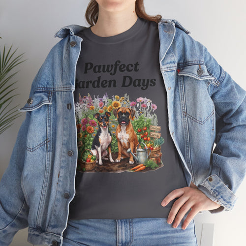 "Pawfect Garden Days" | Cute Dog & Floral Gardening Tee