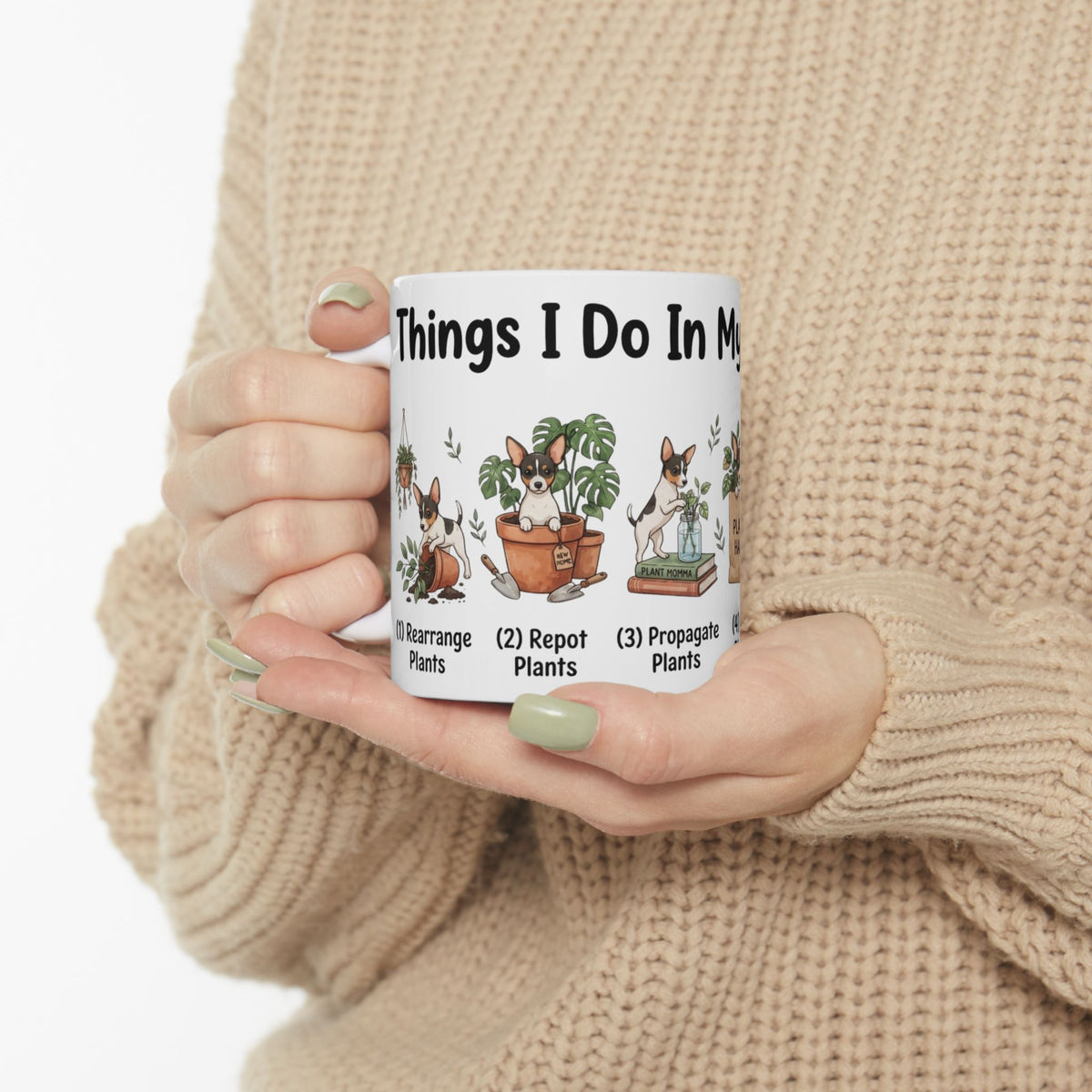 Plant Mom Morning Mug — Funny 'What I Do In My Spare Time' Gardening Ceramic Coffee Cup 11oz