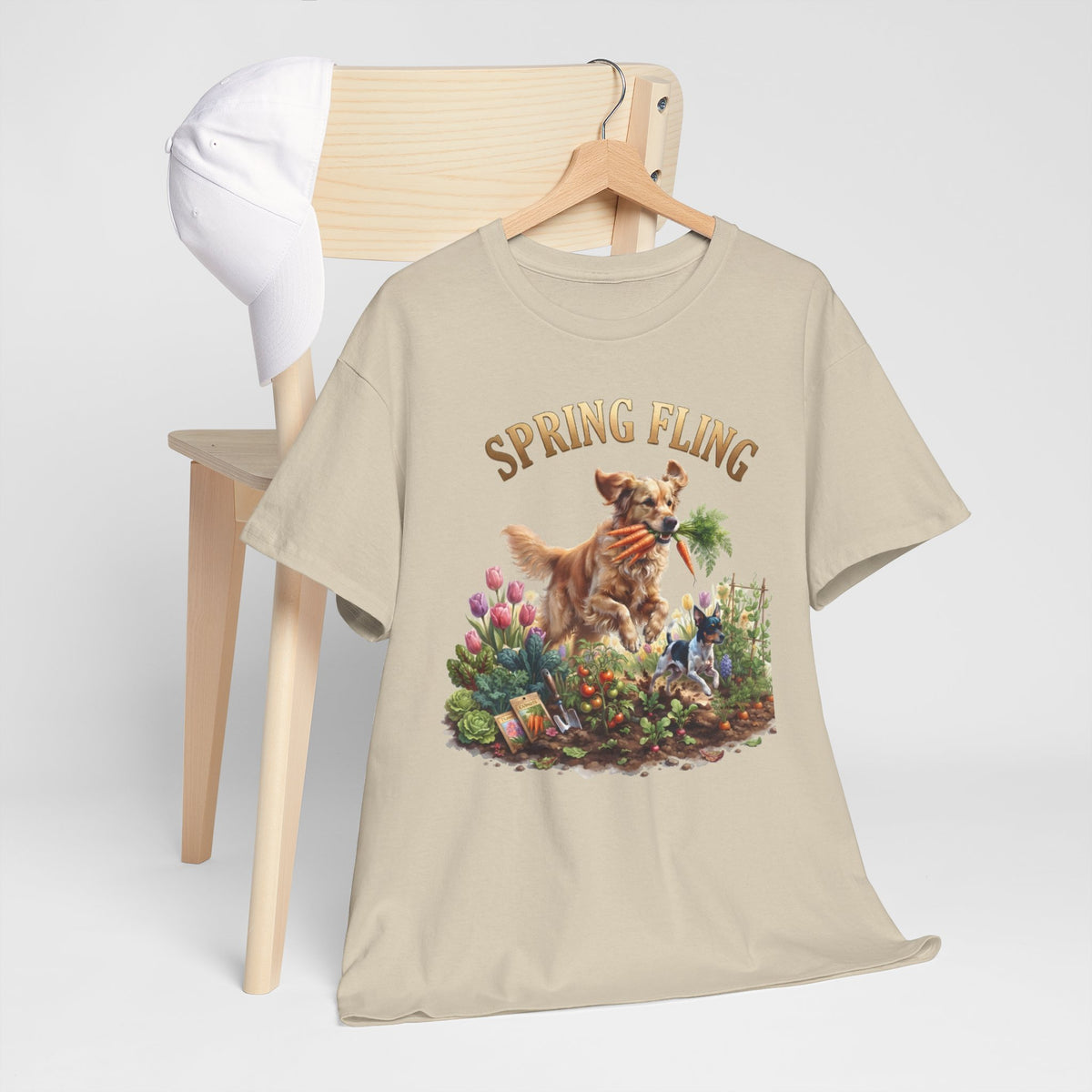 Spring Fling Golden Retriever & Rat Terrier Unisex T-Shirt
