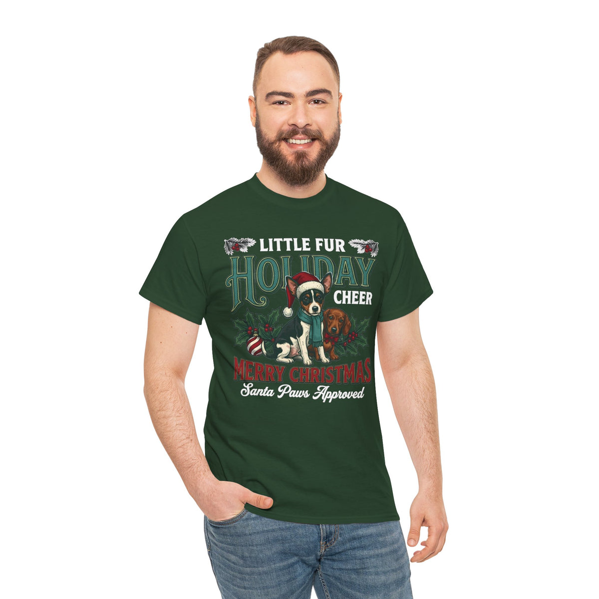 Little Fur Holiday Cheer Unisex T-Shirt