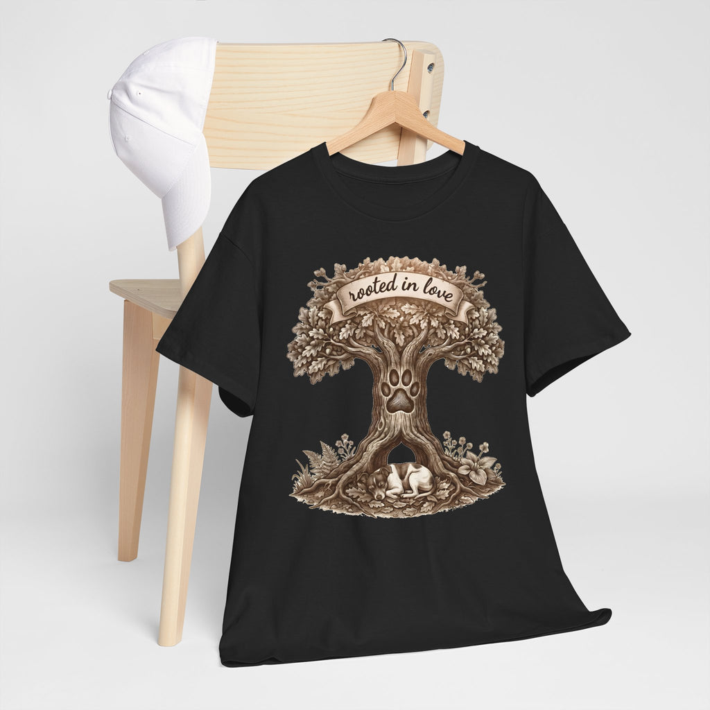 Rooted in Love Tree T-Shirt — Woodland Family & Pet Nature Tee