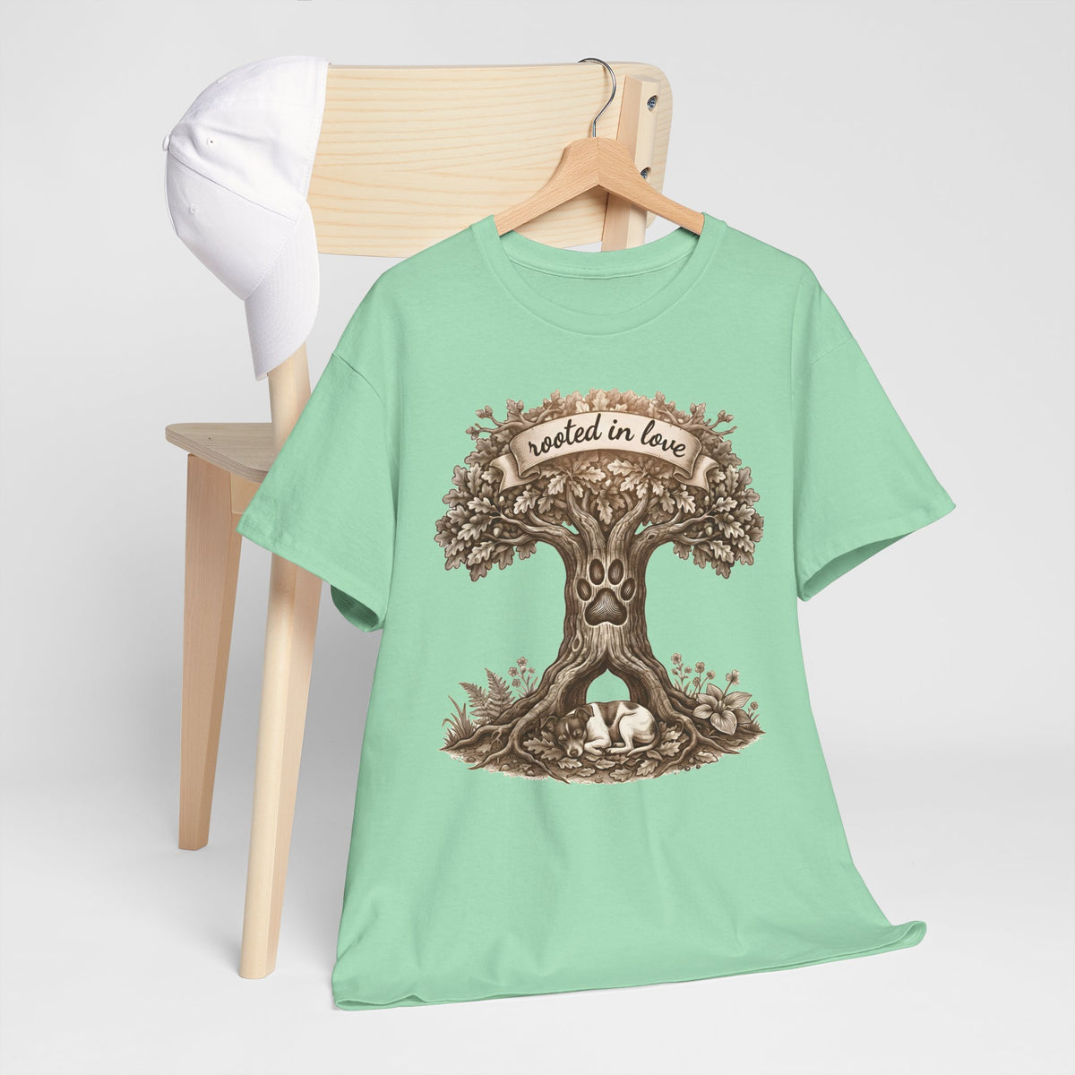 Rooted in Love Tree T-Shirt — Woodland Family & Pet Nature Tee