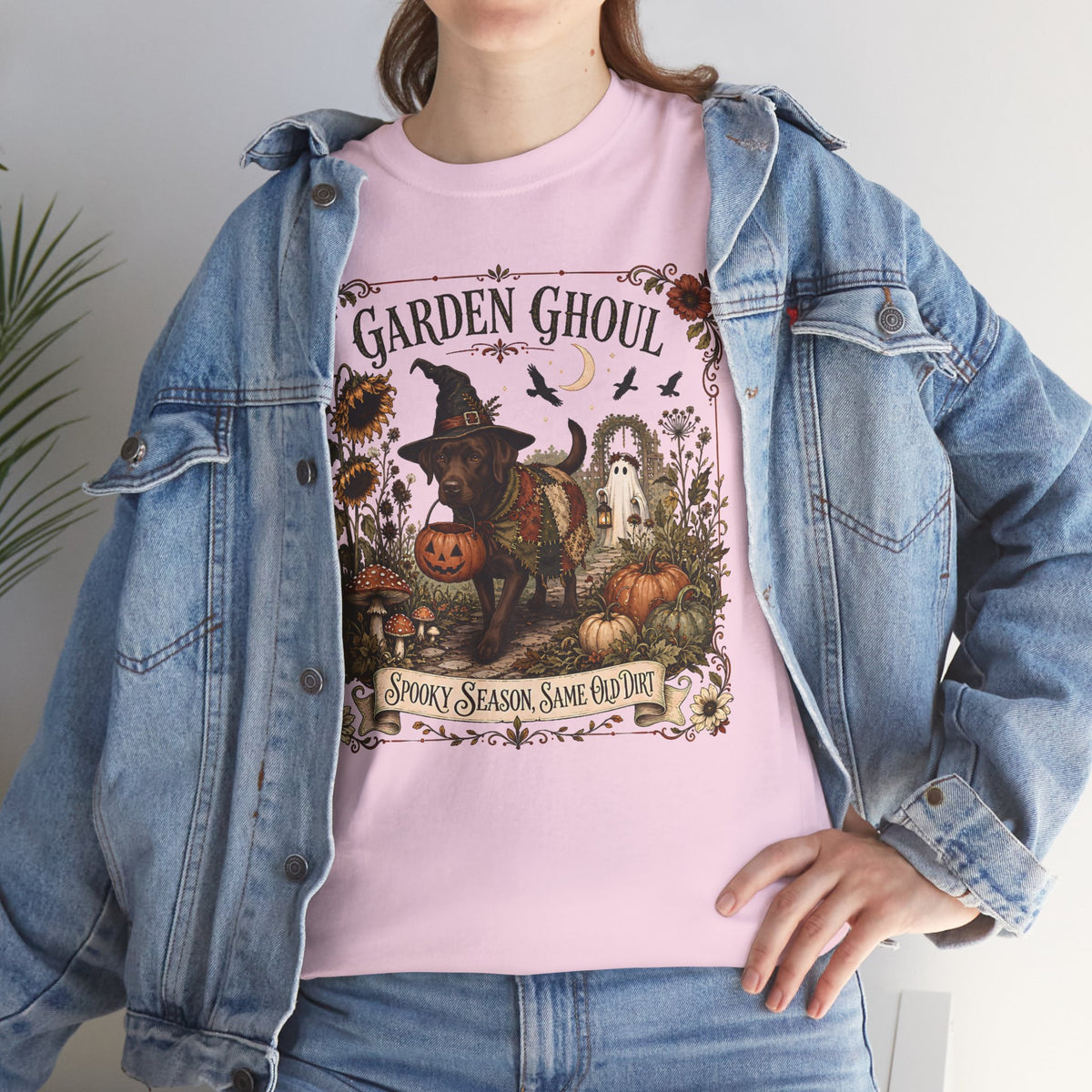 Garden Ghoul Spooky Season Same Old Dog Unisex T-Shirt