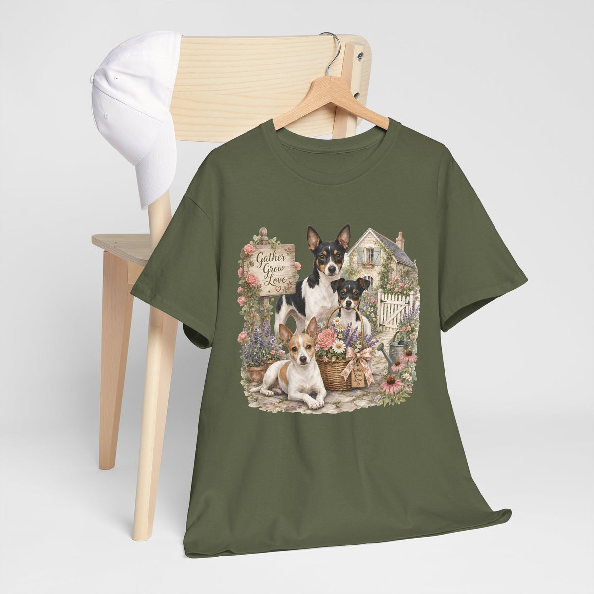 Gather Grow Love Dog Tee