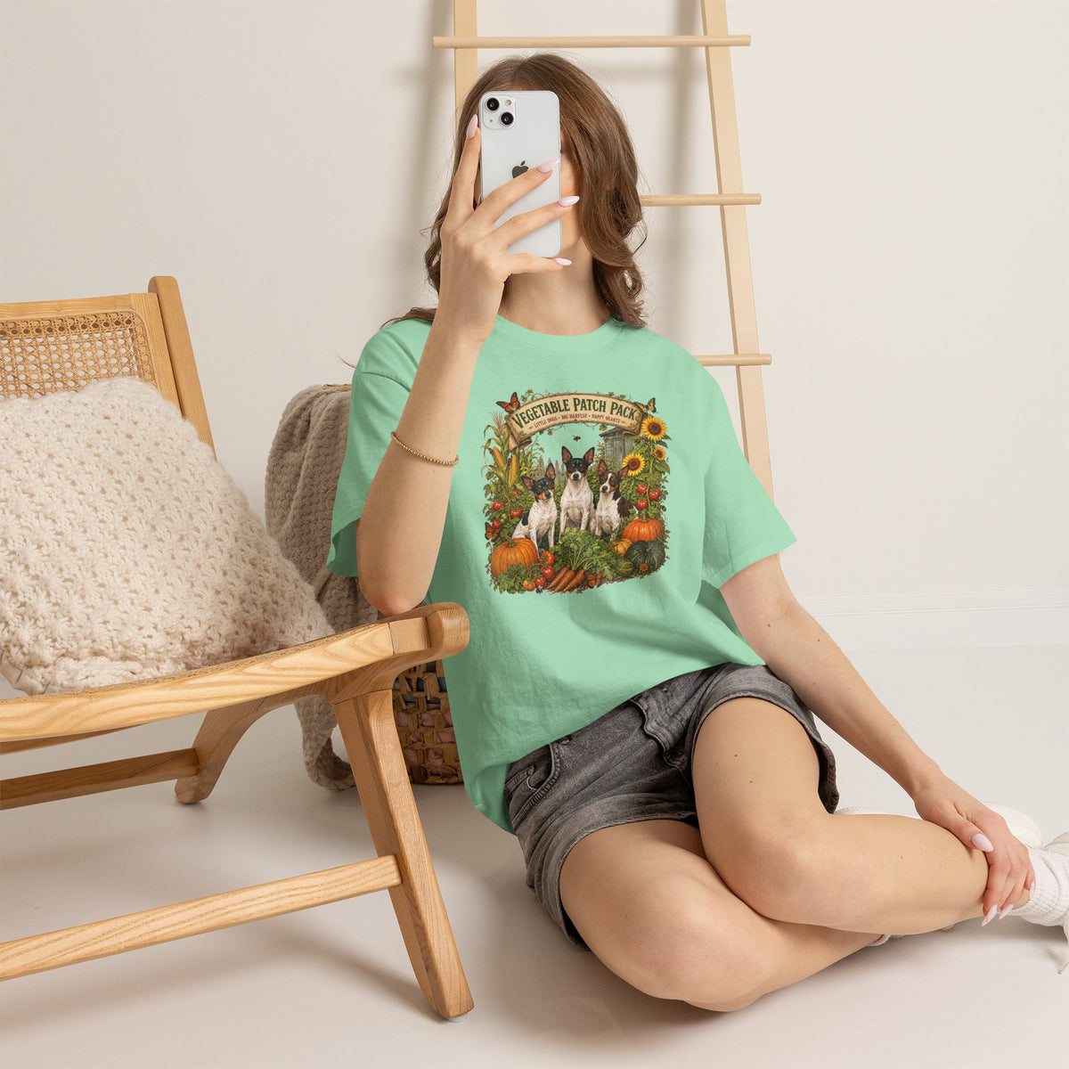 "Vegetable Patch Pack" Rat Terrier Tee
