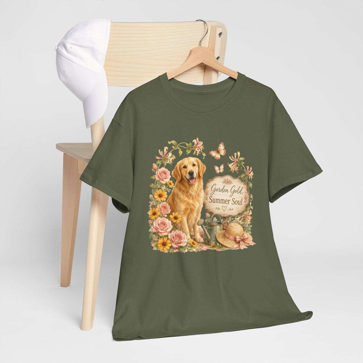 Garden Gold Summer Soul / Floral Dog Shirt