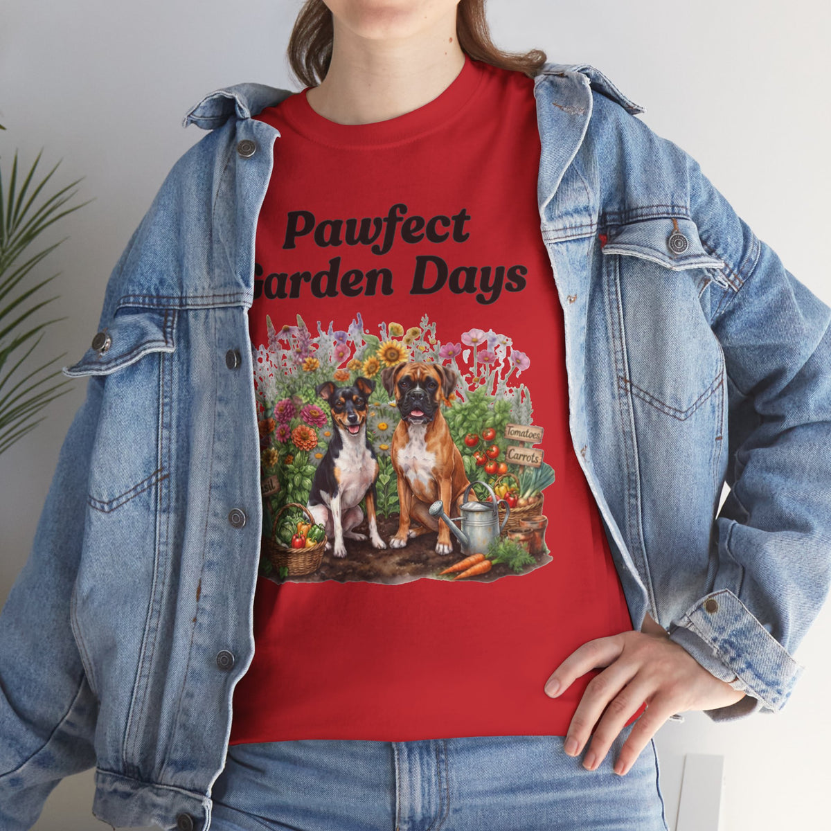 "Pawfect Garden Days" | Cute Dog & Floral Gardening Tee