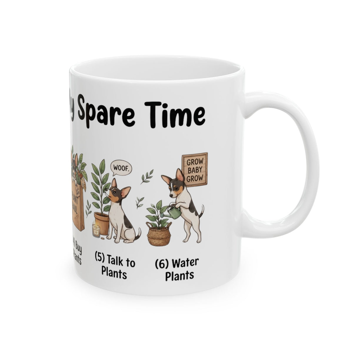 Plant Mom Morning Mug — Funny 'What I Do In My Spare Time' Gardening Ceramic Coffee Cup 11oz