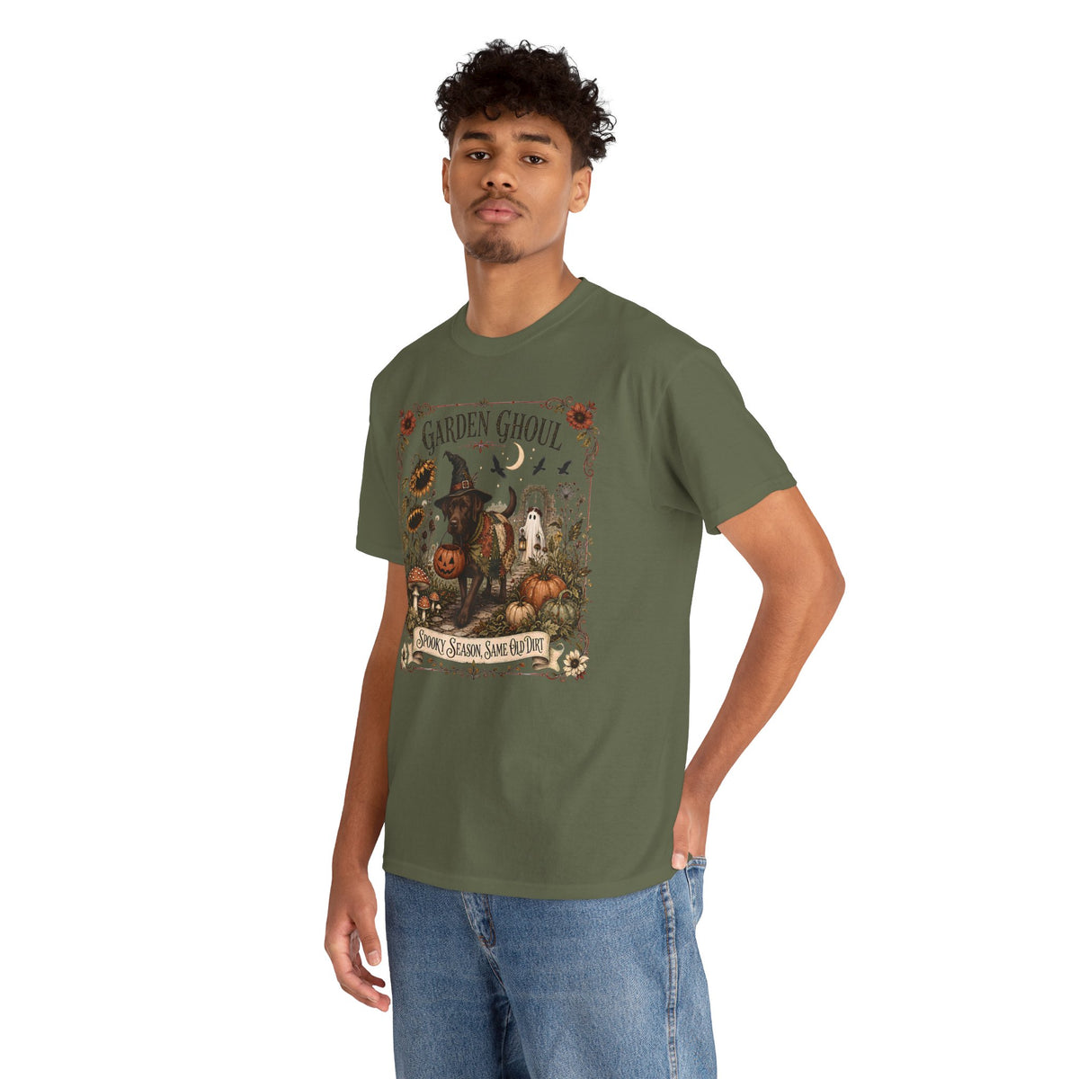 Garden Ghoul Spooky Season Same Old Dog Unisex T-Shirt