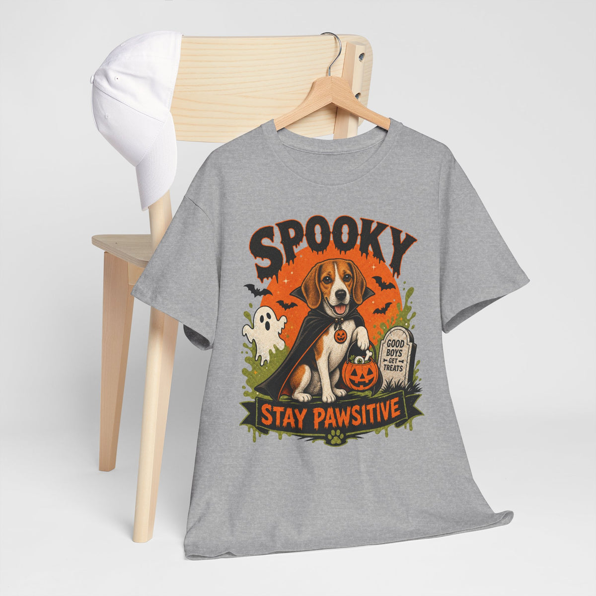 Spooky Stay Pawsitive Unisex T-Shirt