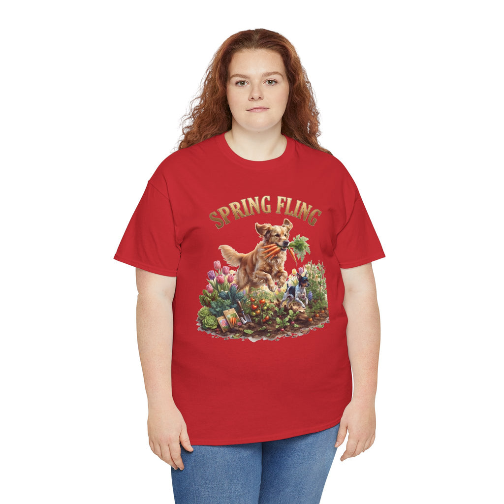 Spring Fling Golden Retriever & Rat Terrier Unisex T-Shirt