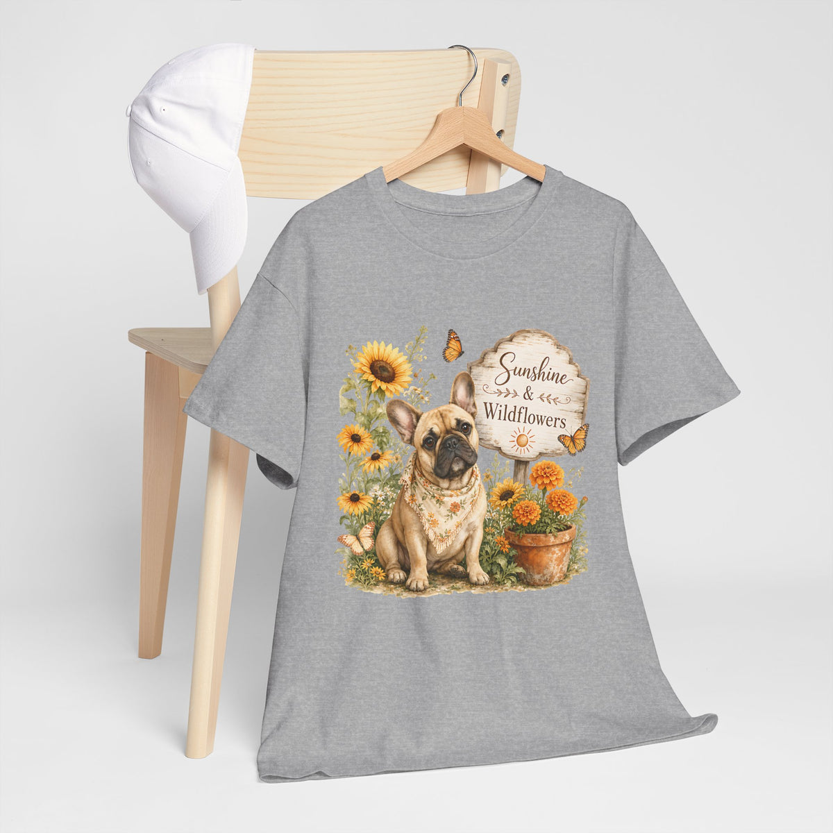 Sunshine & Wildflowers French Bulldog T-Shirt