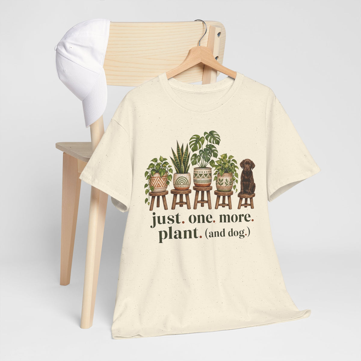 Just. One. More. Plant. (And Dog.) Unisex T-Shirt Chocolate Lab
