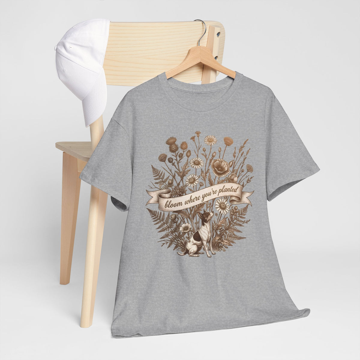 ‘Bloom Where You’re Planted’ Floral T‑Shirt