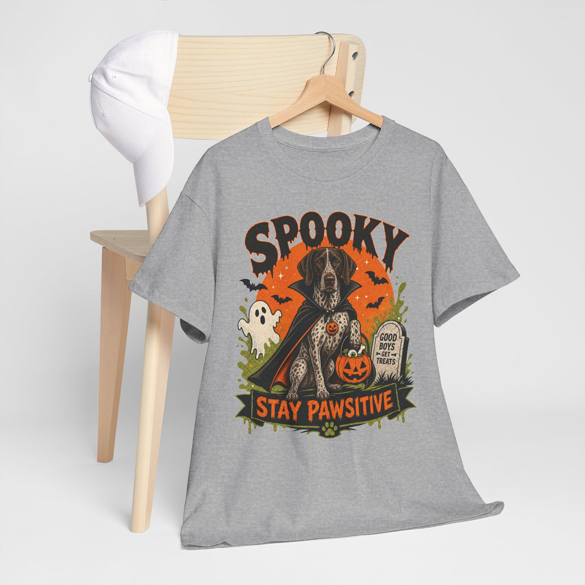 Spooky Stay Pawsitive Unisex T-Shirt