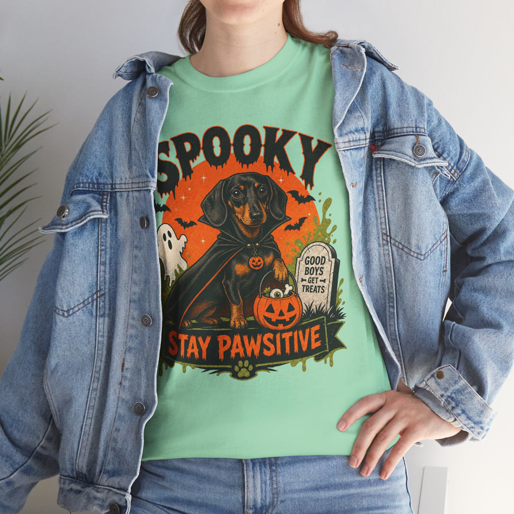 Spooky Stay Pawsitive Unisex T-Shirt
