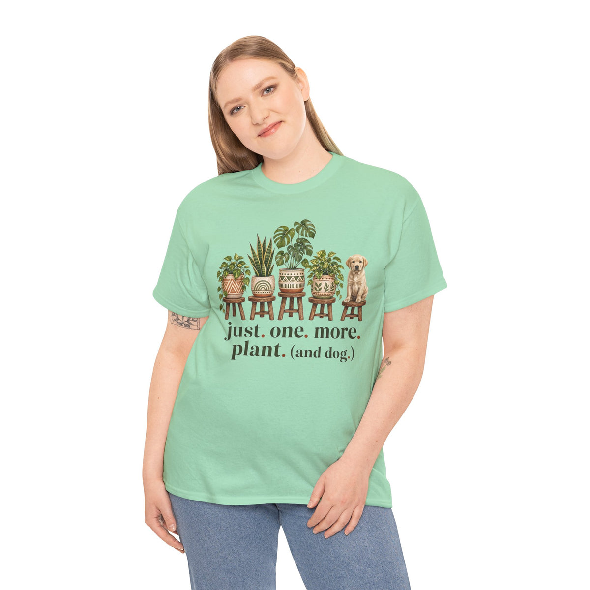 Just. One. More. Plant. (And Dog.) Unisex T-Shirt Yellow Lab