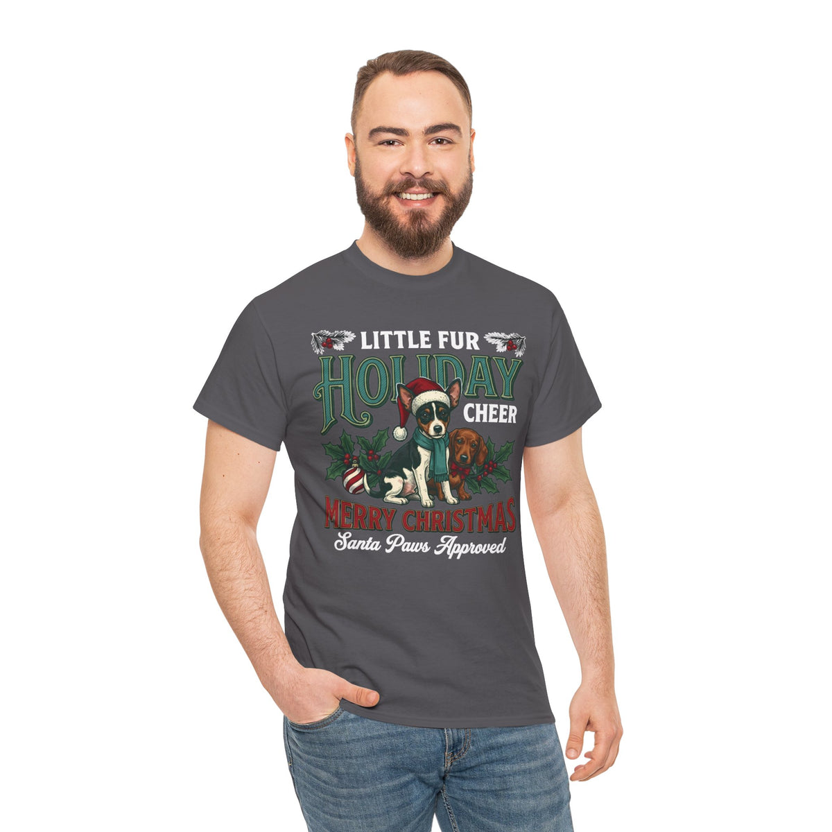 Little Fur Holiday Cheer Unisex T-Shirt